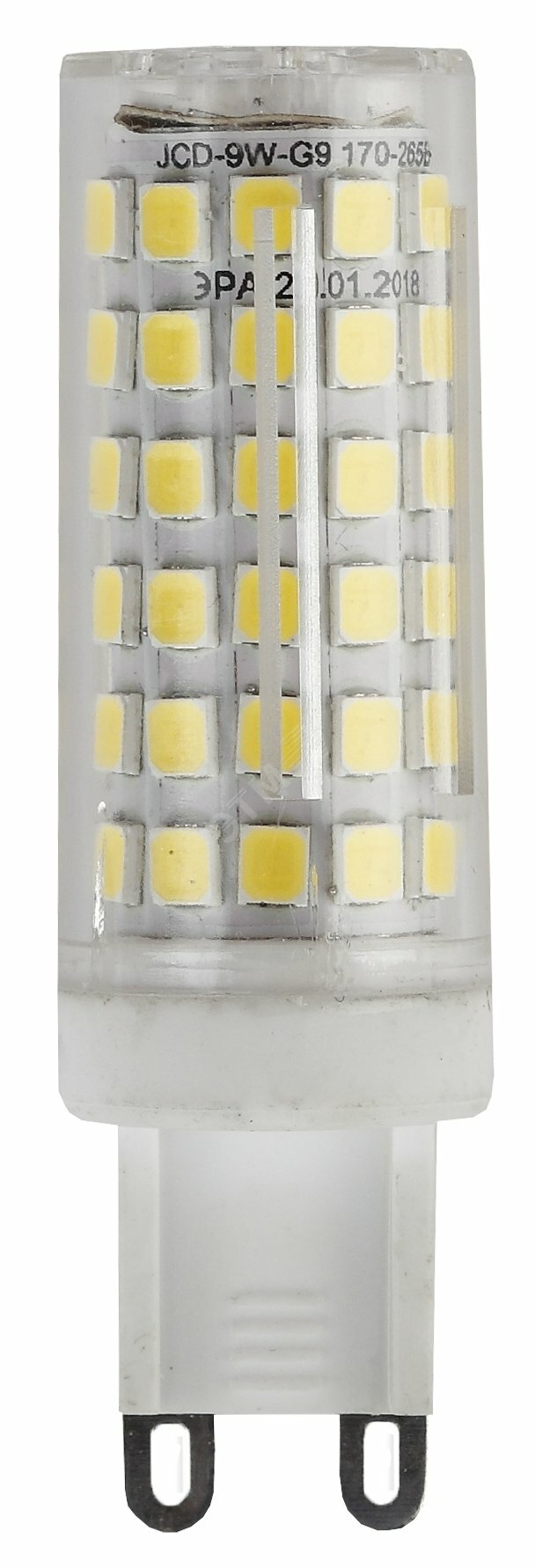 Лампа светодиодная LED 9 Вт 720Лм 4000К капсула нейтральный G9 170-265В LED JCD-9W-CER-840-G9 Standart