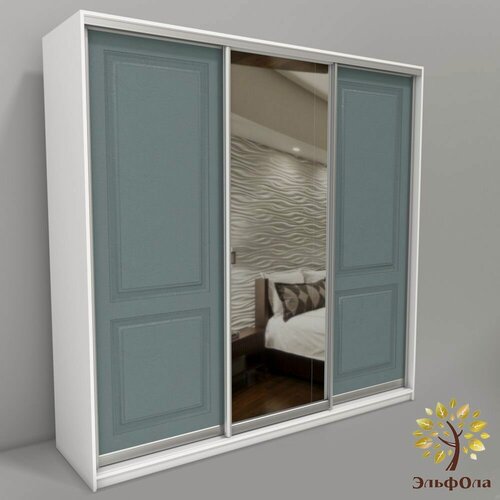 Изображение товара Шкаф-купе ЭльфОла "Трейд" трехстворчатый 175*45*220 см, белый