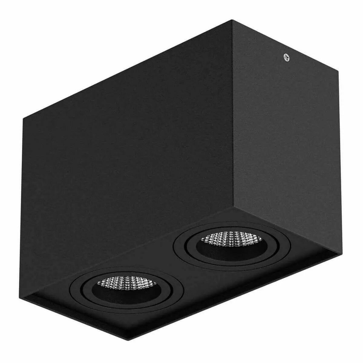 Спот двойной встраиваемый Lightstar Rettango 052087 Черный — фото 1