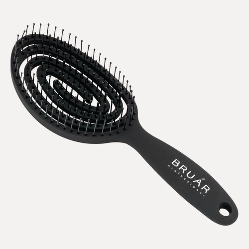 Изображение товара Расческа массажная овальная продувная с нейлоновой щетиной Bruar