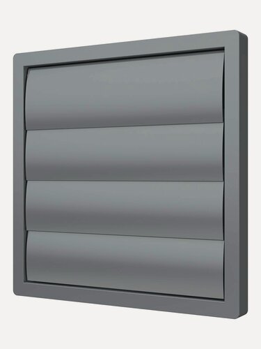 Изображение товара Выход стенной КФ фланец D315 жалюзи 360x360 ASA Gray ERA