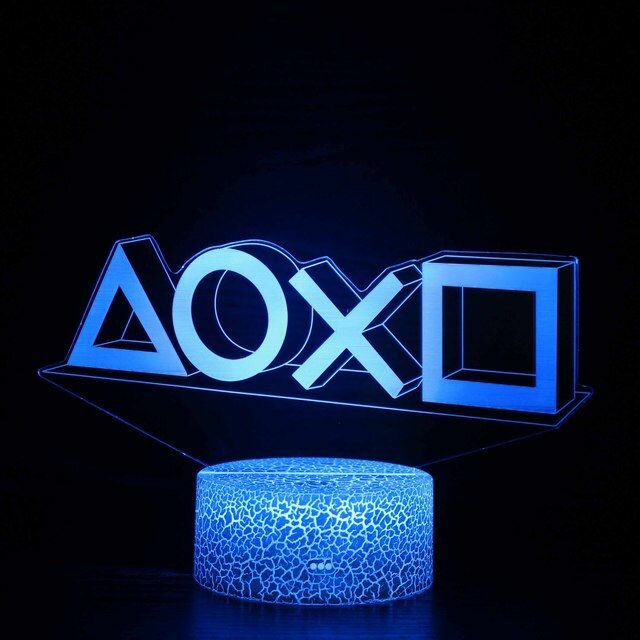 Лампа настольная 3d светодиодная игровая установка rgb для игровой комнаты, украшение лампы, ночник с питанием от usb, декора спальни, рождественские -jua