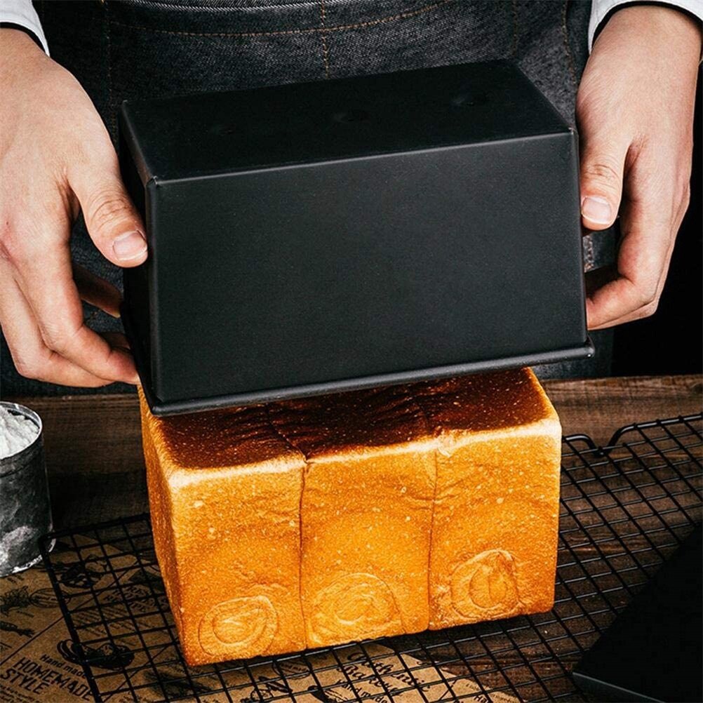 Форма для хлеба с антипригарной крышкой, прямоугольная форма для торта, форма для изготовления тостов, инструменты для выпечки