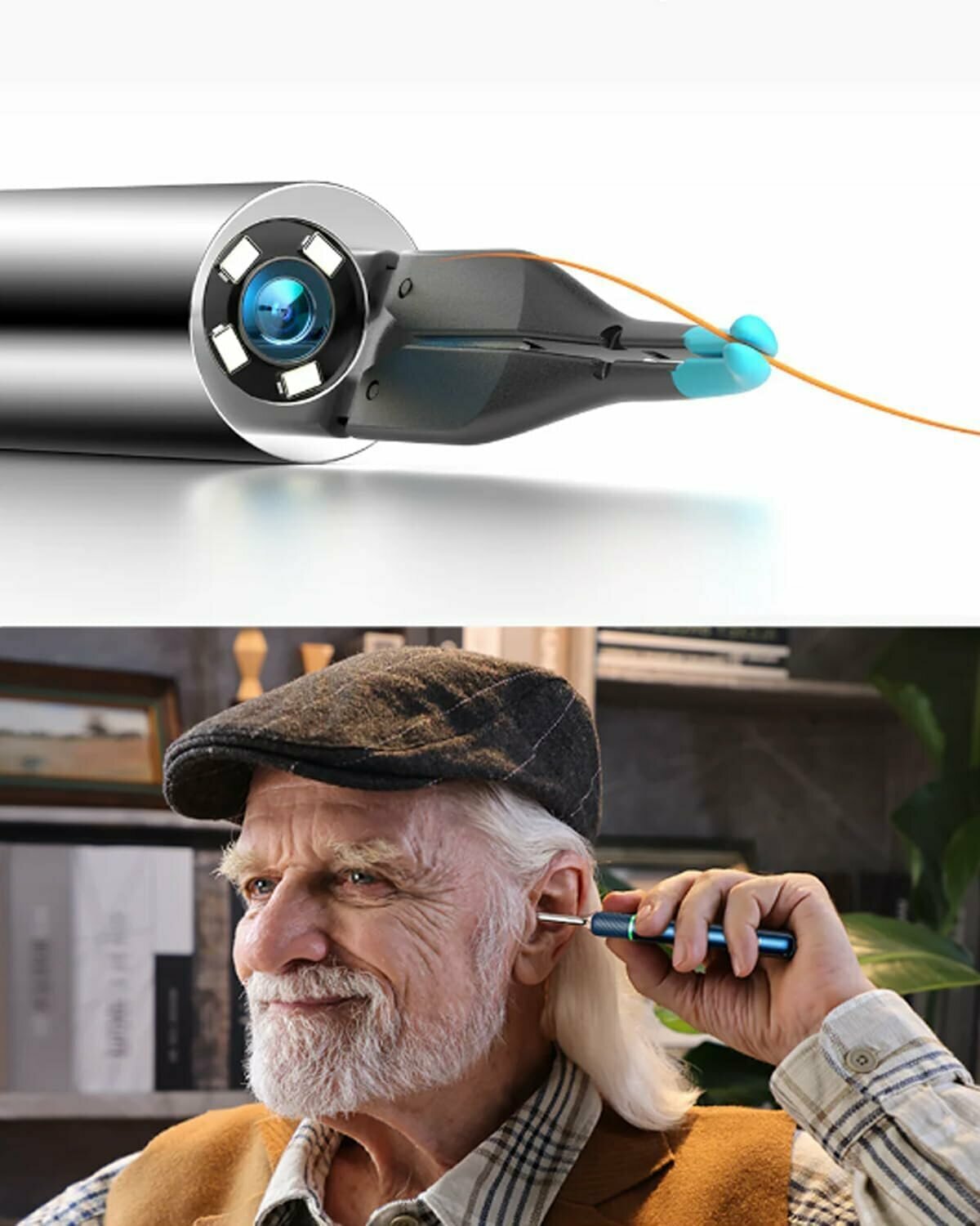 Изображение Ушная палочка Xiaomi Bebird Note 5 Pro Ear Visual Picking Stic", с камерой, 12 насадок, водонепроницаемая, 230mAh