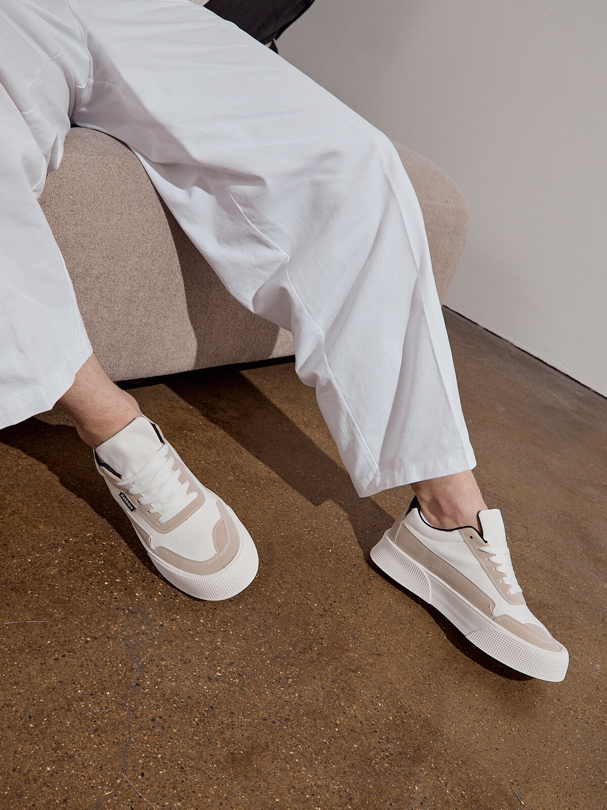 Кеды Nobbaro, полнота 7 (RU)/ на среднюю и широкую стопу, размер 40, белый — фото 1