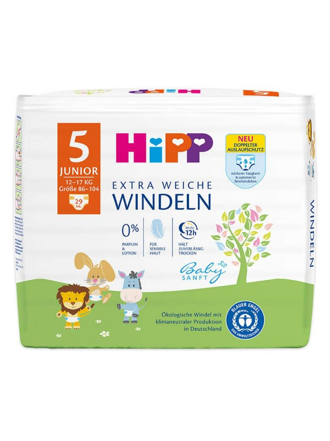Подгузники детские HiPP Newborn 5, 29 шт (12-17кг)