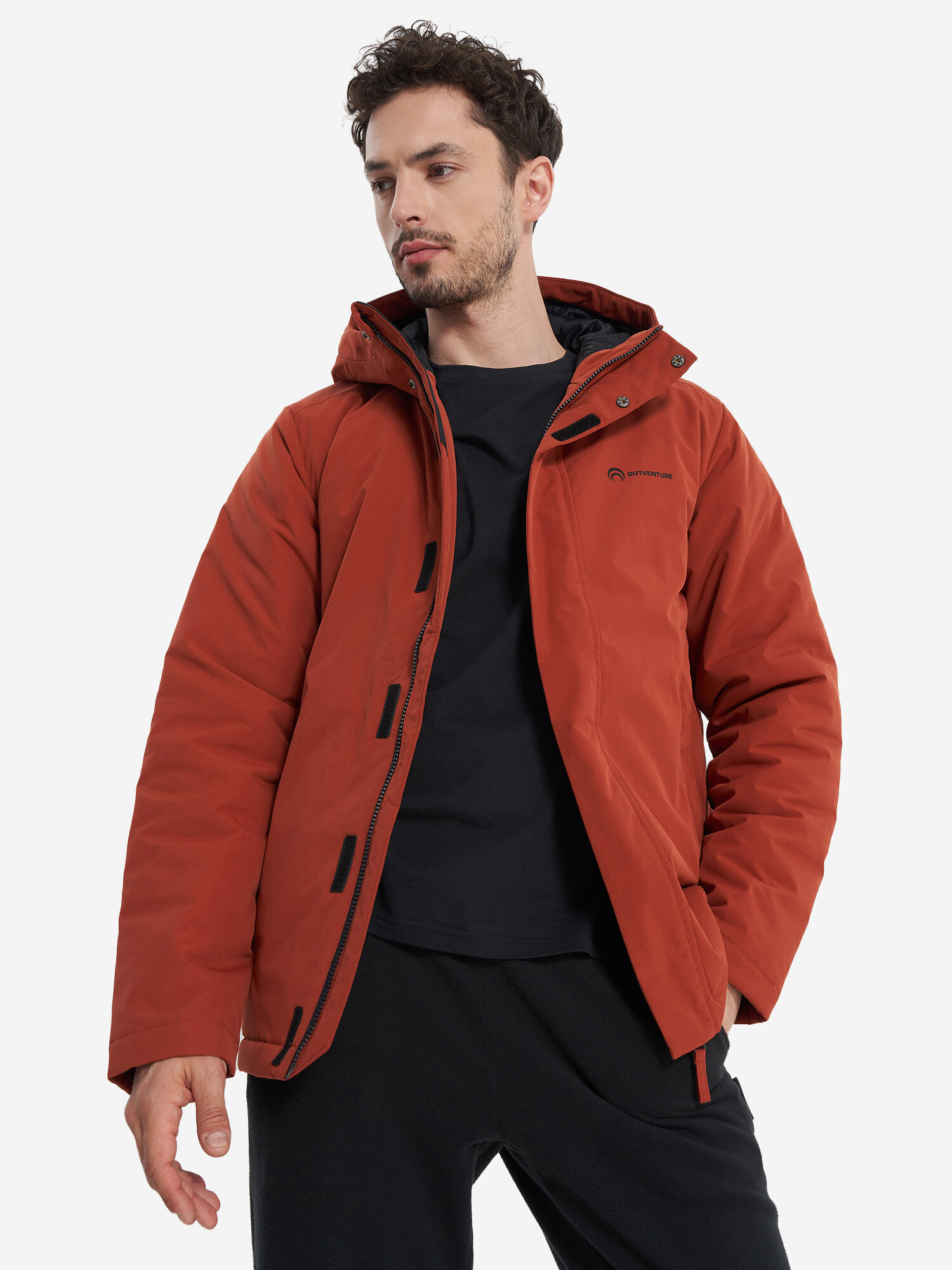 Куртка OUTVENTURE Padded Jacket, размер 56, кирпичный