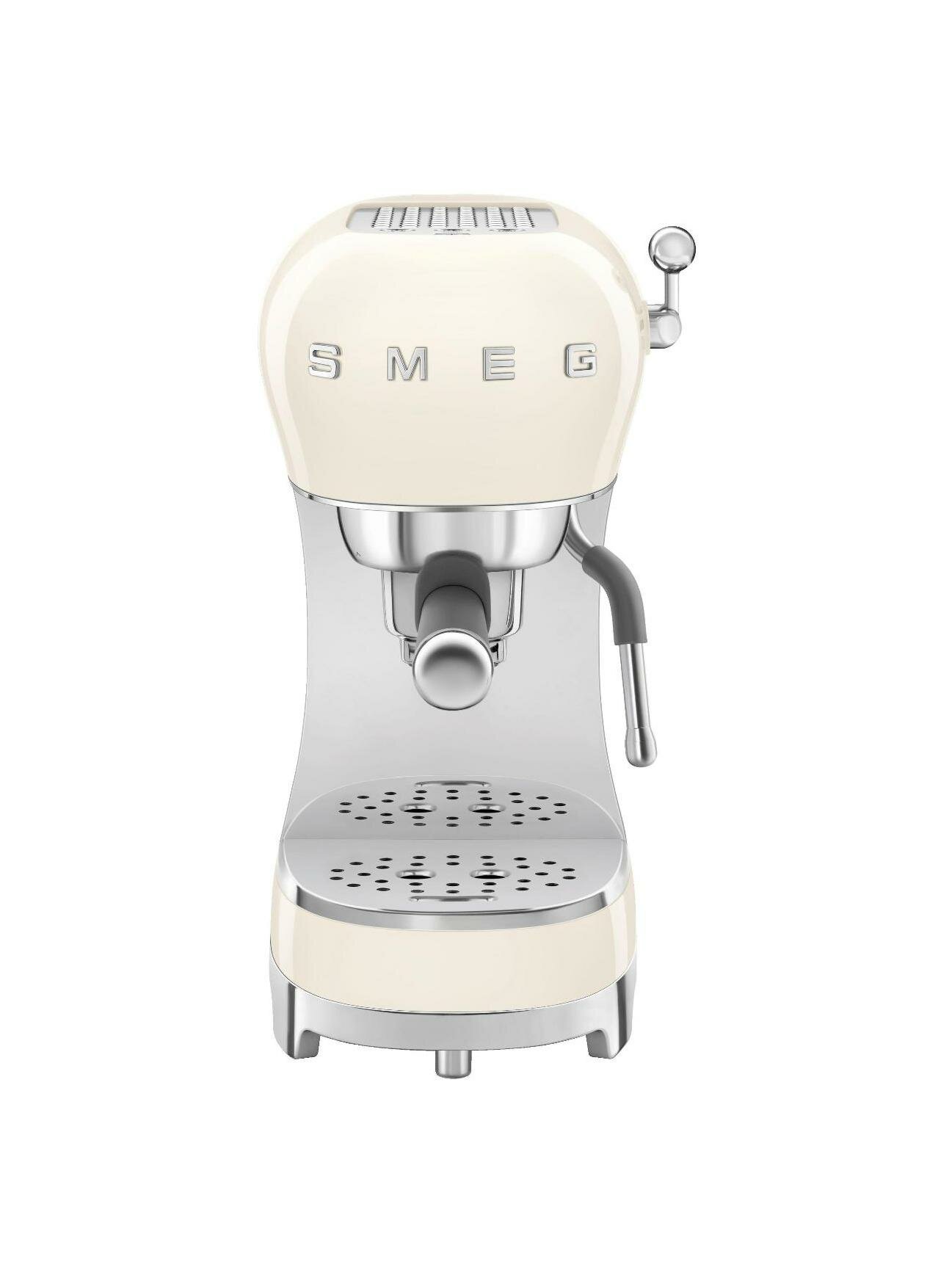 Кофеварка рожкового типа Smeg ECF02CREU Cream
