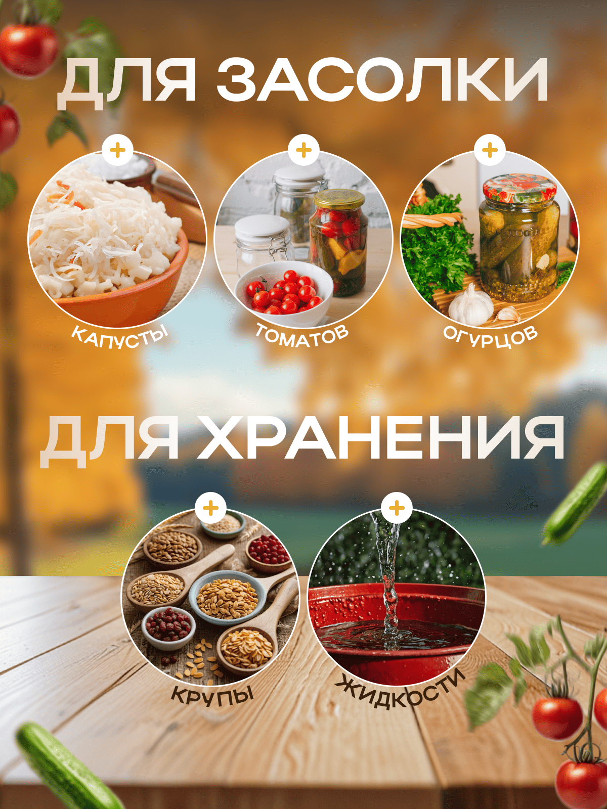 Бочка пищевая, 30 л, горловина 27 см, пластиковая, с крышкой, МИКС — фото 1