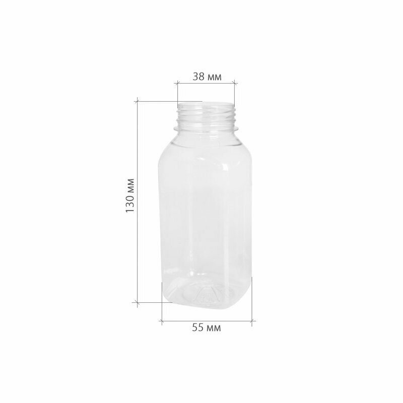 Одноразовая бутылка с крышкой для морсов, компотов, 0,3 л, 5 шт.