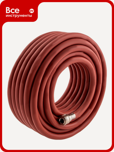 Изображение товара Шланг, 20, пневматический резиновый (10x16мм; 20 м; 24 бар) STELS армированный, быстросъем