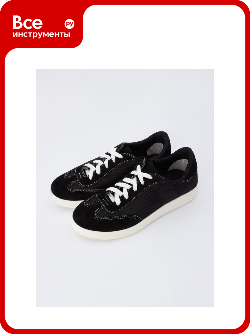 Полуботинки кроссовые ШК арт. -09113-2 черн, велюр+сетка, разм.45 -09113-2 черн/45 00-00000024