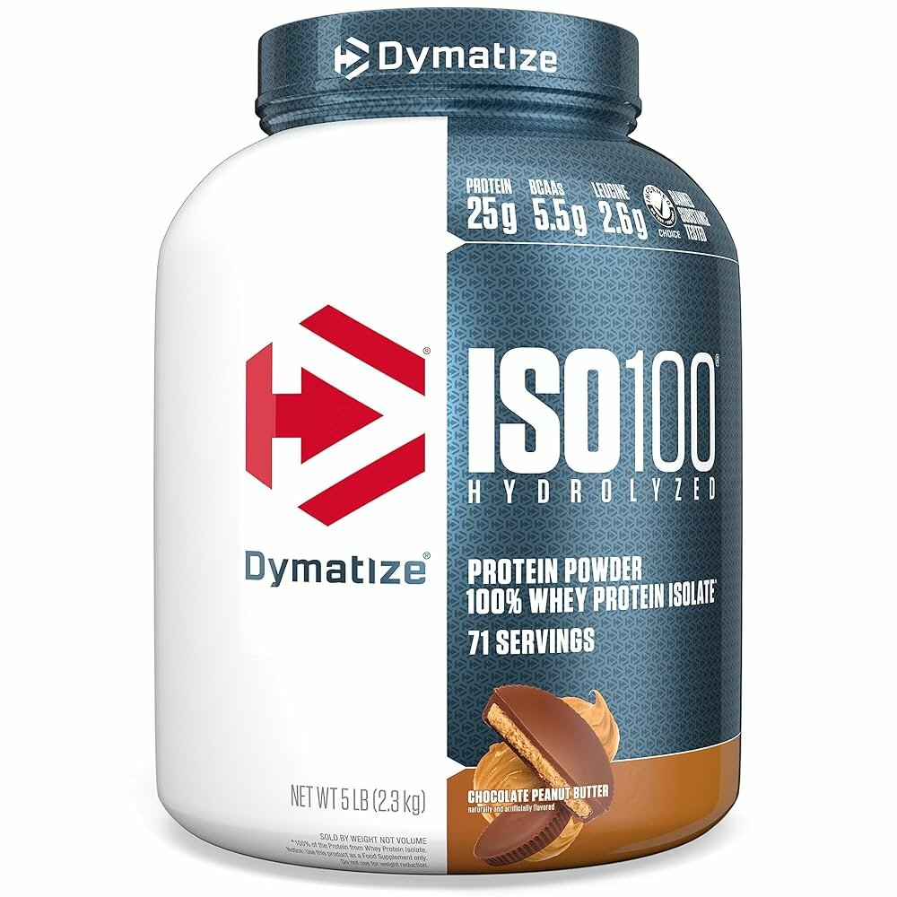 Протеин Dymatize ISO 100, шоколадный, сывороточный изолят, 2.2кг