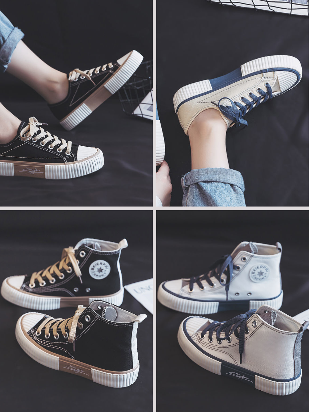 Кеды , полнота B (US)/ на среднюю стопу, размер 43, черный/белый — фото 1