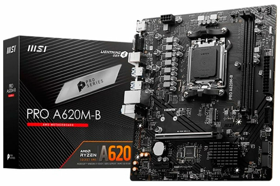 Материнская плата MSI PRO A620M-B (AM5, mATX)