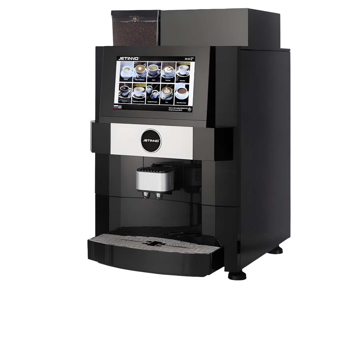 Кофемашина JETINNO JL22-ES4C, сенсорная, 9 бар, 4 группы, 2 чашки эспрессо