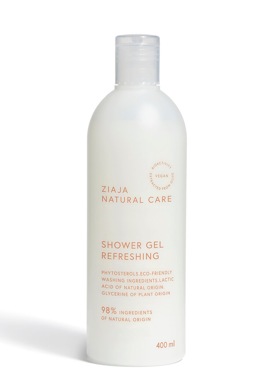 Гель для душа Ziaja Natural Care, 98% натуральные ингредиенты, 400мл