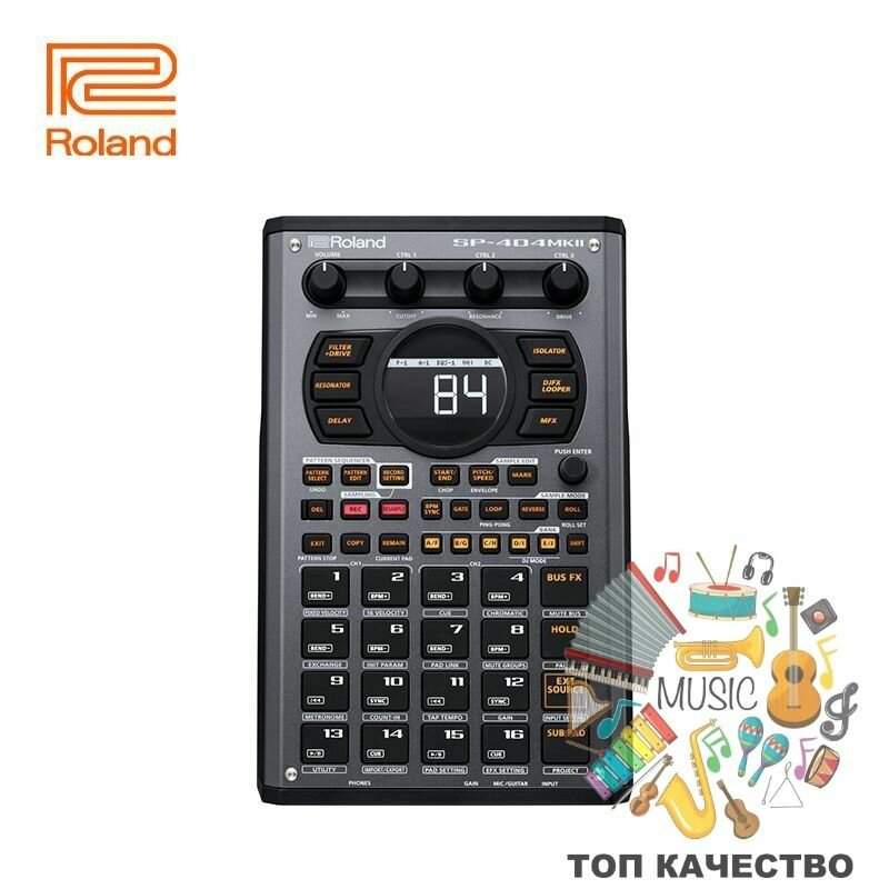 Roland SP-404 MKII / Творческий сэмплер и эффектор с 16 ГБ встроенной памяти и 160 семплами на проект SP404