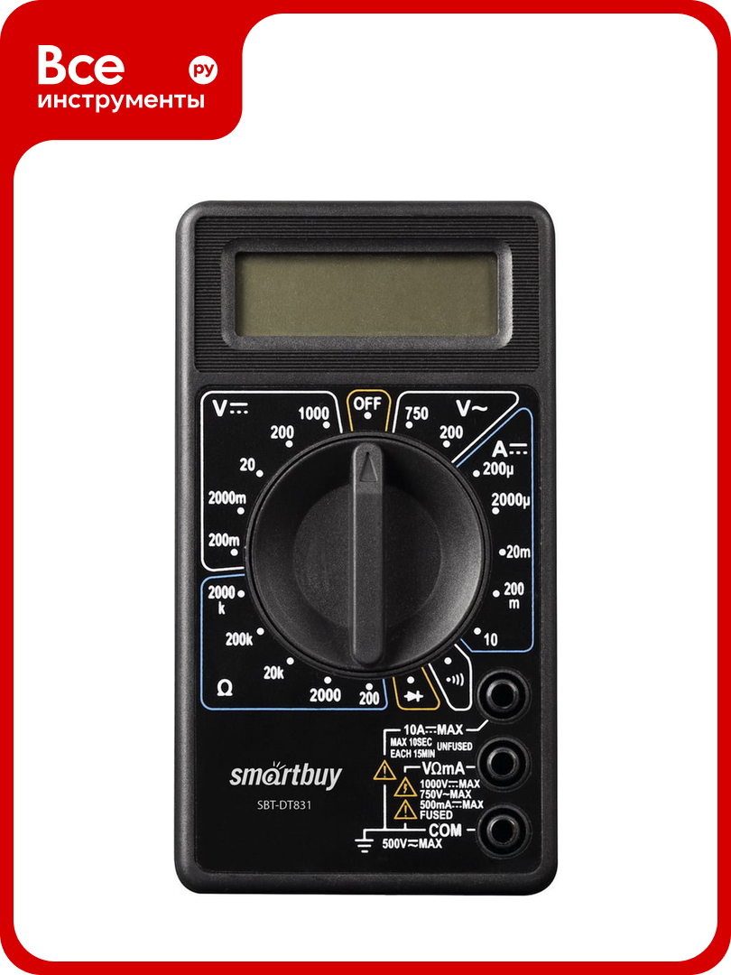 Многофункциональный мультиметр Smartbuy DT831 SBT-DT831