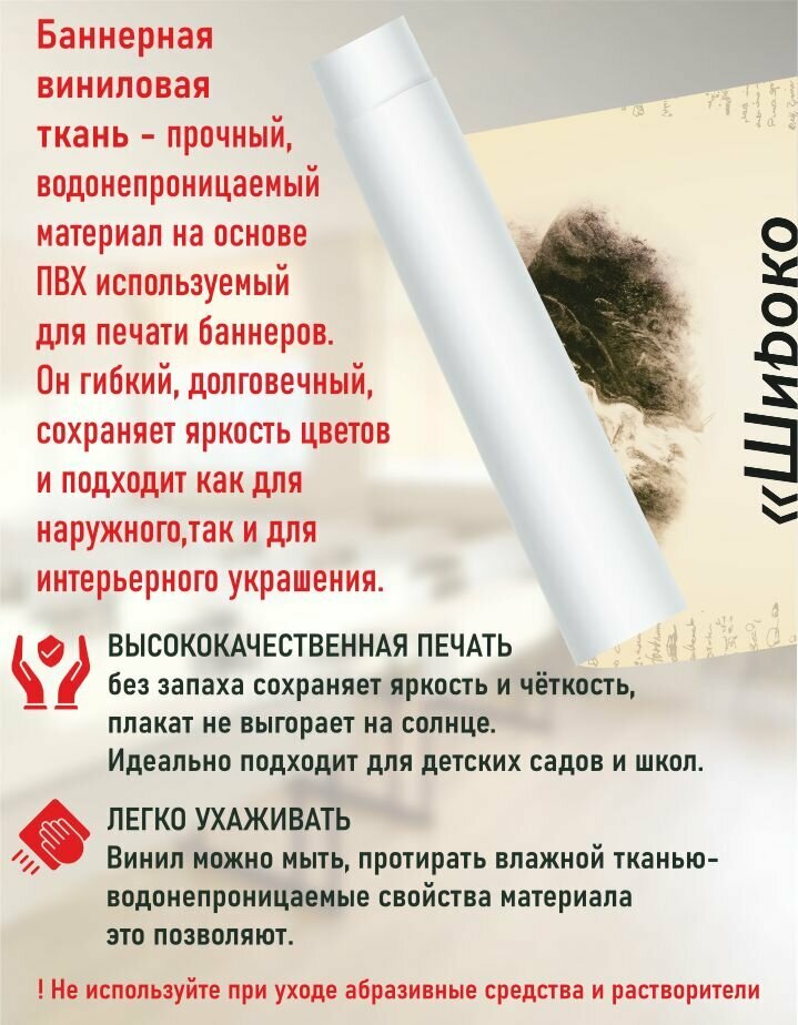 Плакат-баннер в кабинет химии М. В. Ломоносов — фото 1