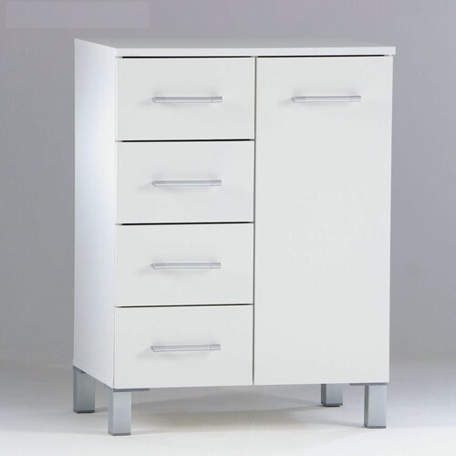 Изображение товара Комод для ванной комнаты Клик Мебель, четыре ящика, ЛДСП, 60 х 40 х 80 см