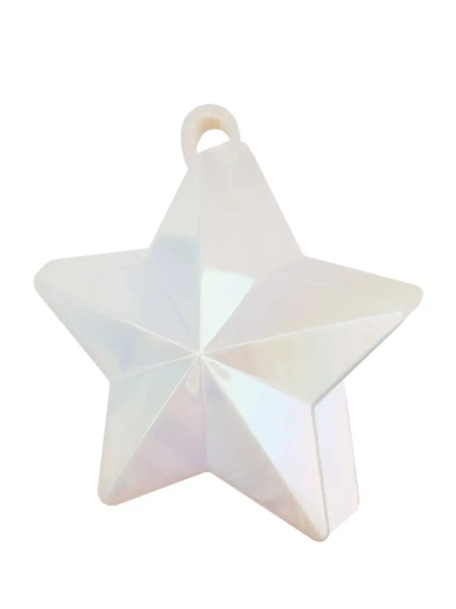 Грузик для воздушных шаров Amscan Звезда перламутр, 170 гр, 1 шт. — фото 1