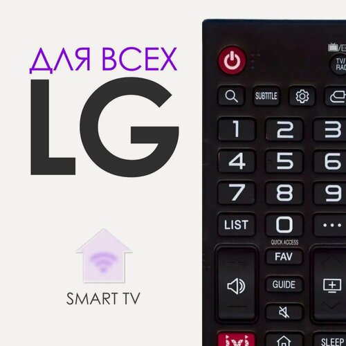 Изображение товара Универсальный пульт для телевизора LG Smart TV с функцией IVI / Movies