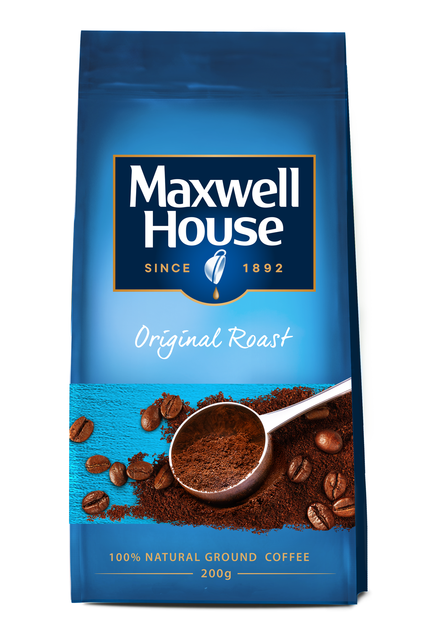 Кофе Jacobs Maxwell House, натуральный, жареный, молотый, 200г