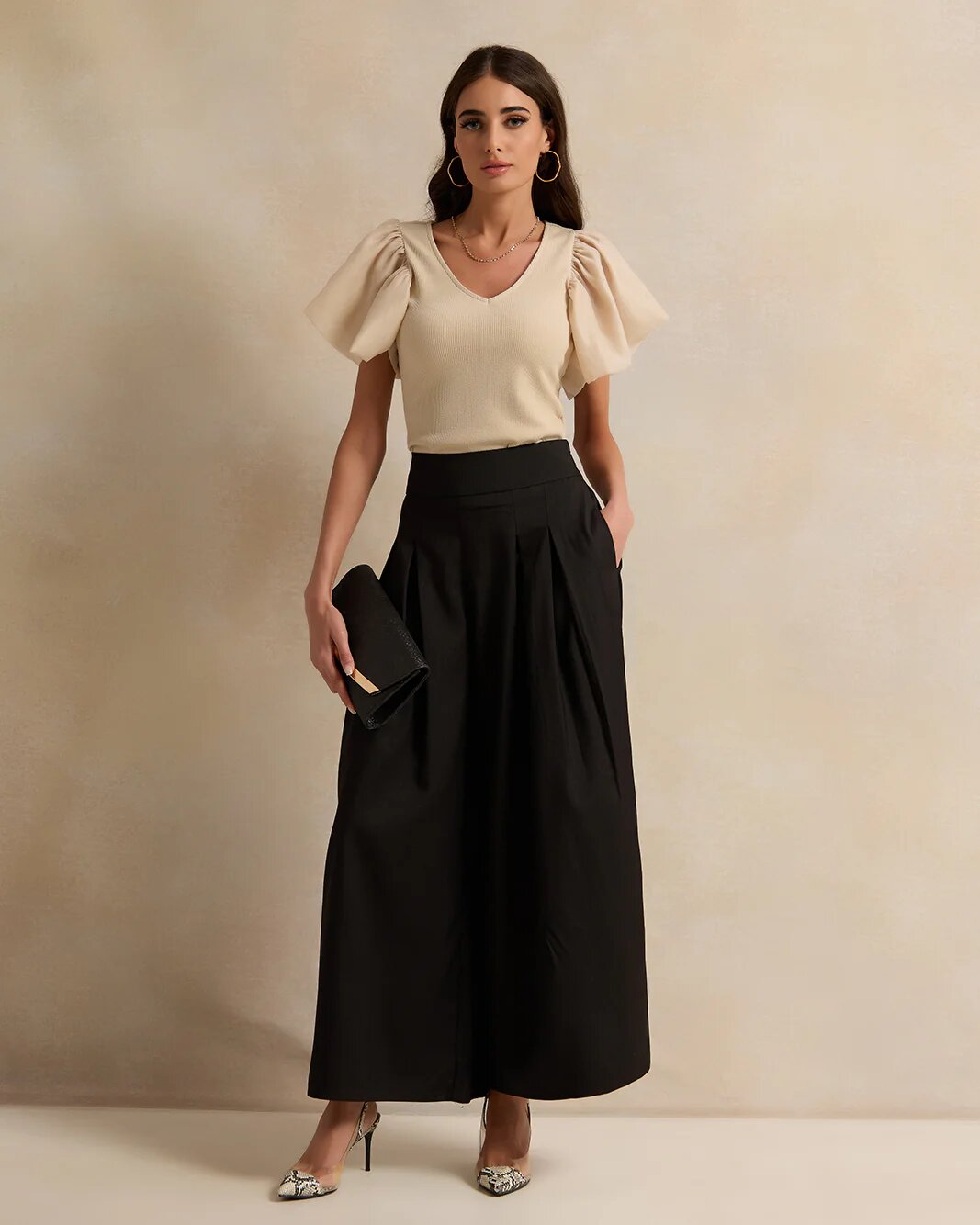 Блуза REDTAG, размер 12, бежевый — фото 1