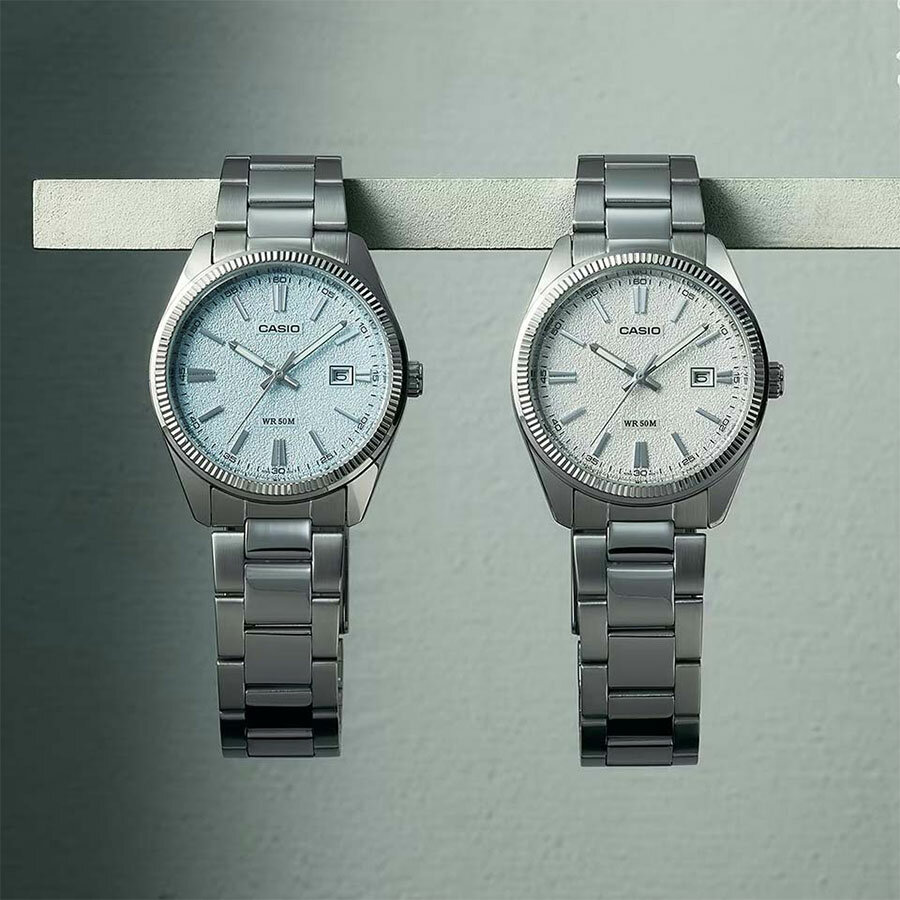 Наручные часы CASIO, голубой, серебряный — фото 1