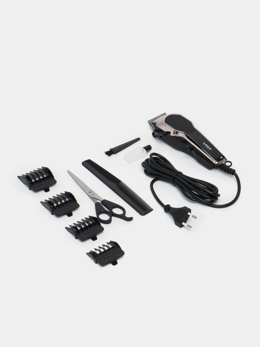 Машинка для стрижки волос и бороды VGR-130, профессиональный проводной триммер