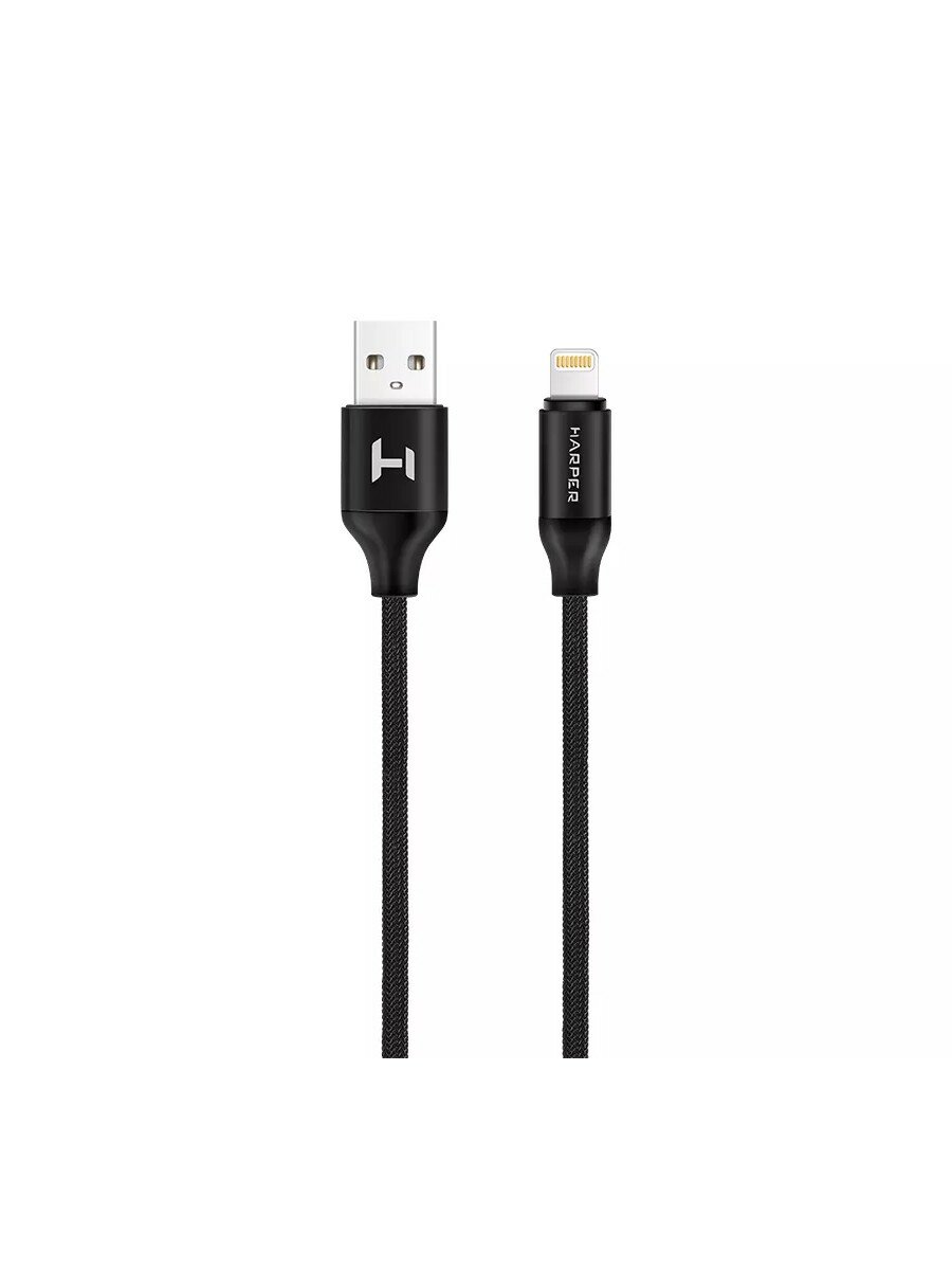 Кабель HARPER BRCH-510 черный (USB A - 8-pin, 2A, Быстрая зарядка)