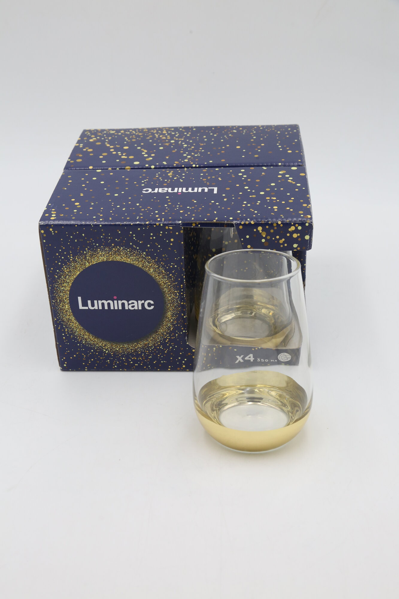 Стакан высокий LUMINARC "электрическое золото" P9156 350мл 4шт 4х4