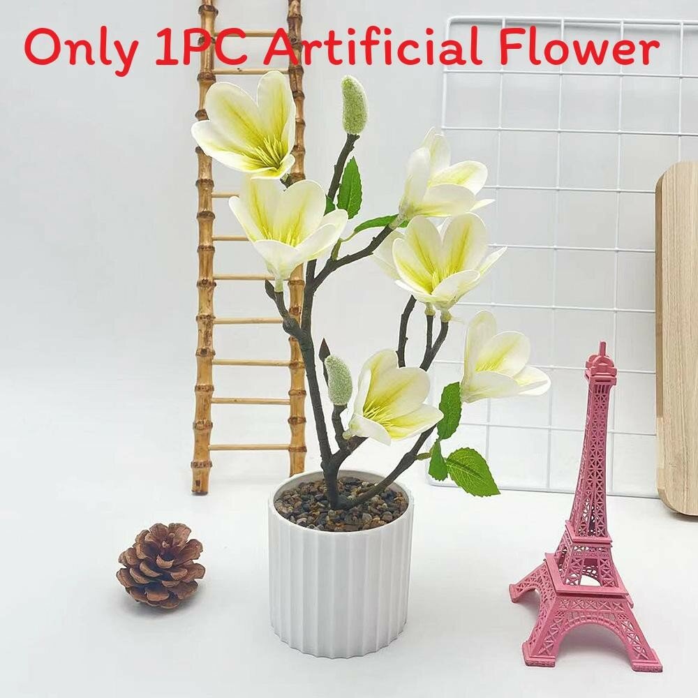 Magnolia silk blossom decor for weddings and outdoor photography scenes