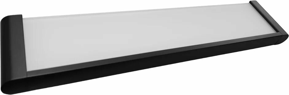 Полка Altasan Лотос ЛТ70ЧМ 54 см прямая стеклянная черная матовая полка для ванной