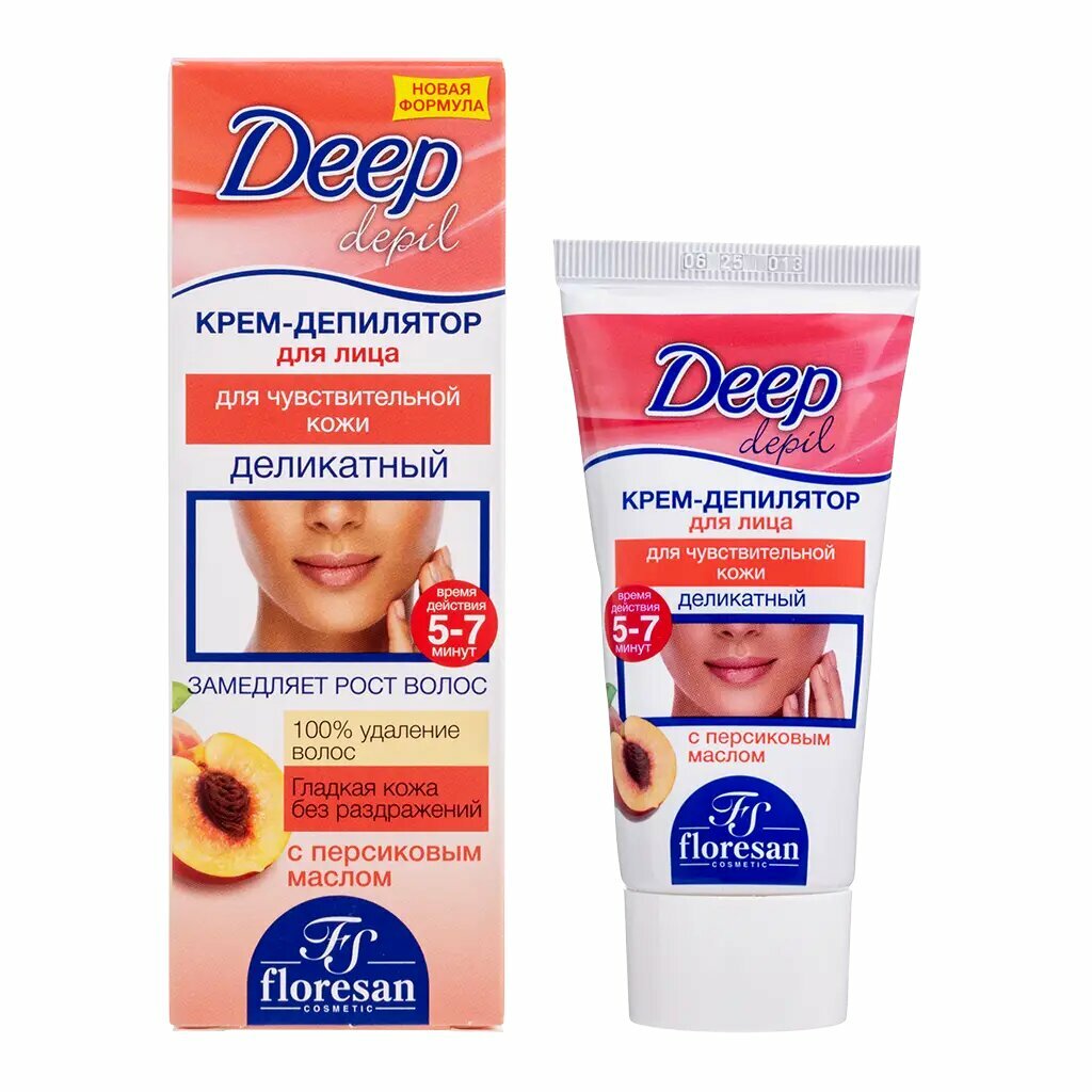 Флоресан Deep Depil Крем-депилятор деликатный для лица 50 мл 1 шт