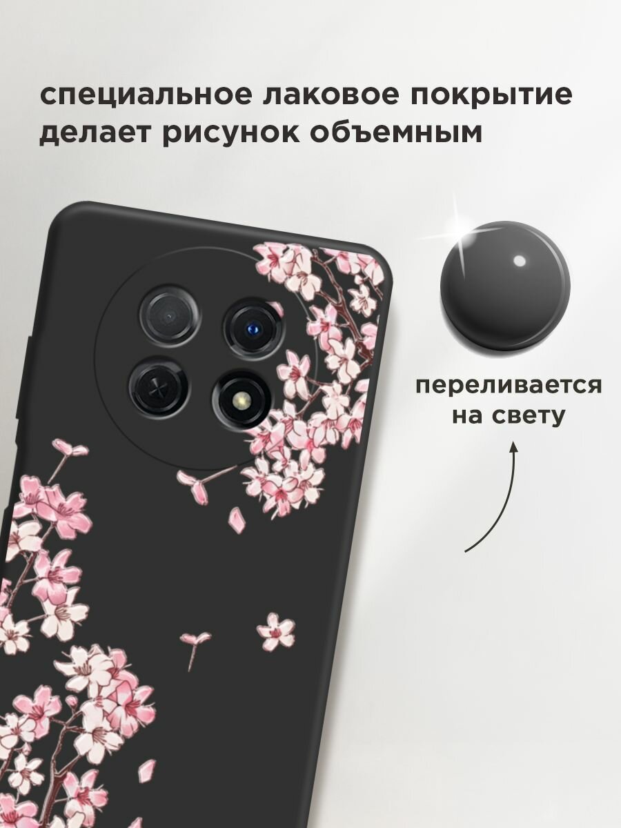 Чехол на Huawei Nova Y91 / Хуавей Нова Y91 с принтом "Ветви сакуры 5" — фото 1