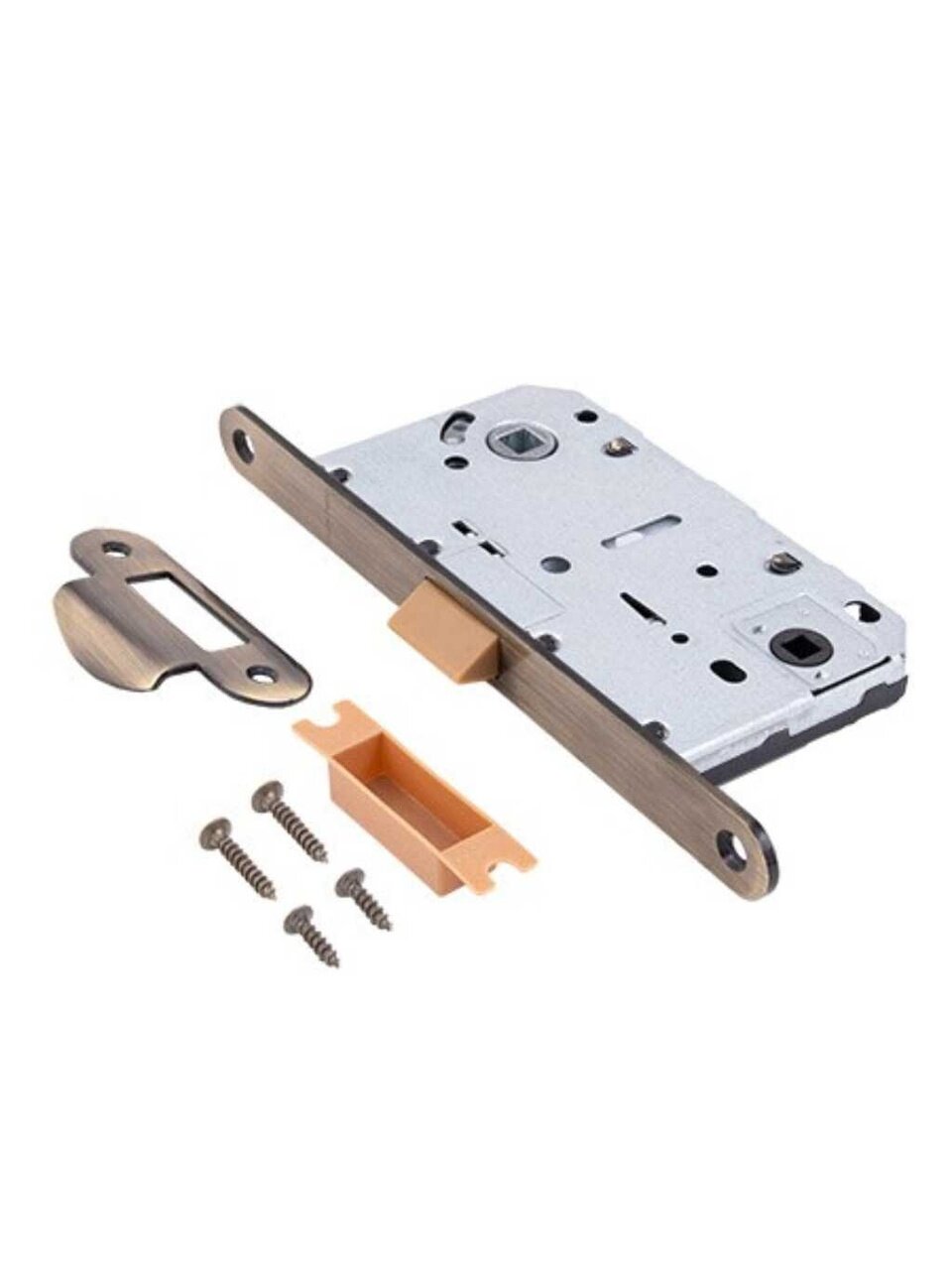 Защелка врезная Code Deco 5300-P-WC-AB 31299 язычок пластиковый с фиксатором бронза