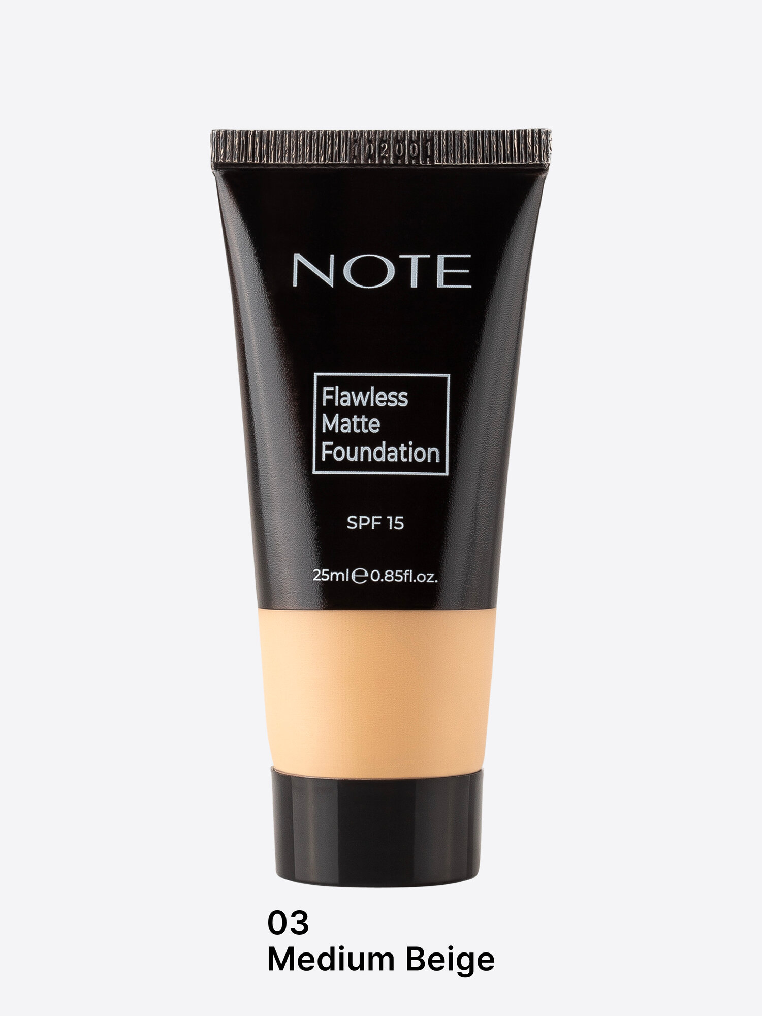 Тональный крем NOTE Flawless Matte 03, 25 мл – идеальный матовый тон лица — фото 1