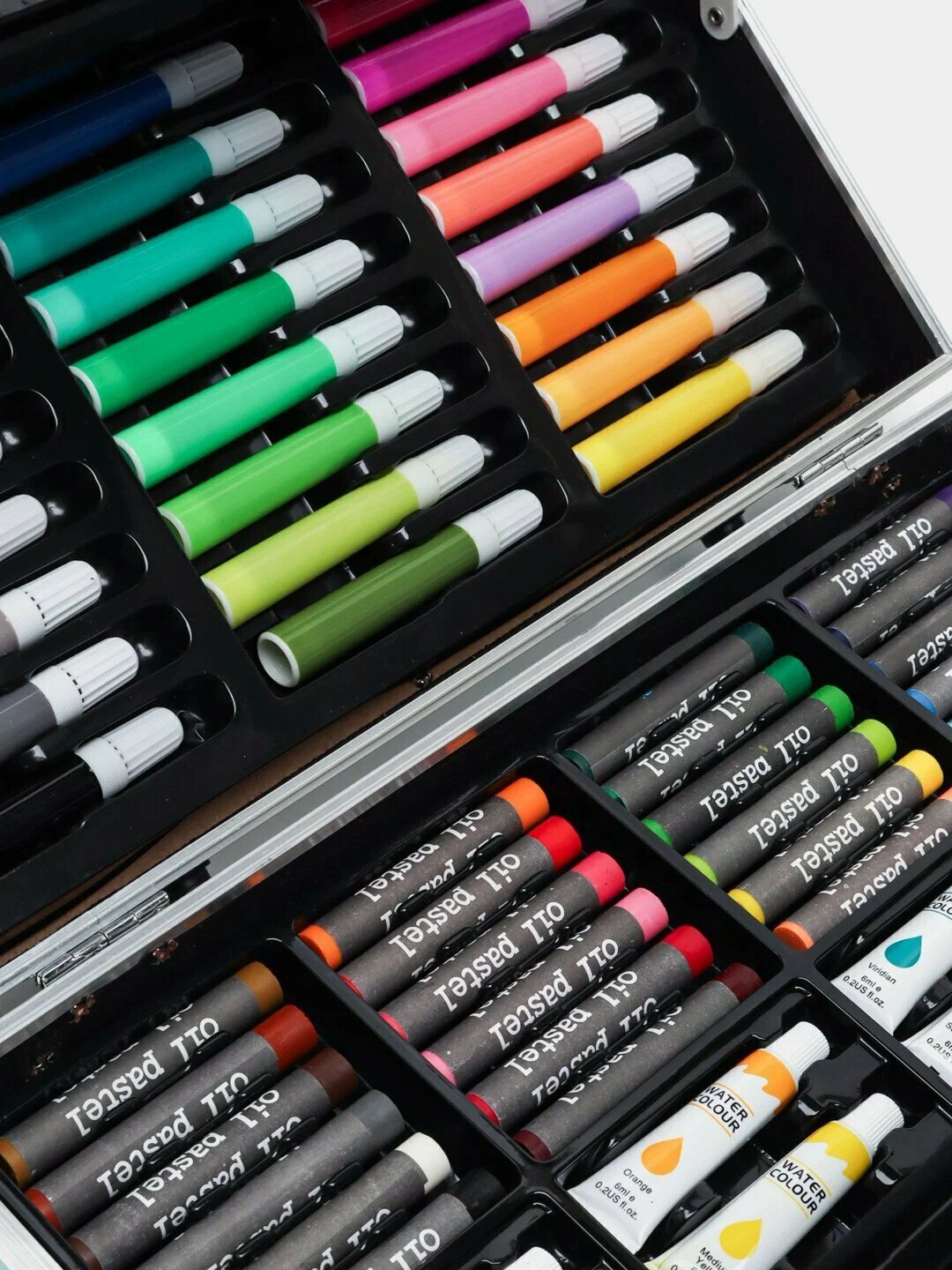 Набор для рисования "Маркеры, фломастеры и краски", в подарочном кейсе — фото 1