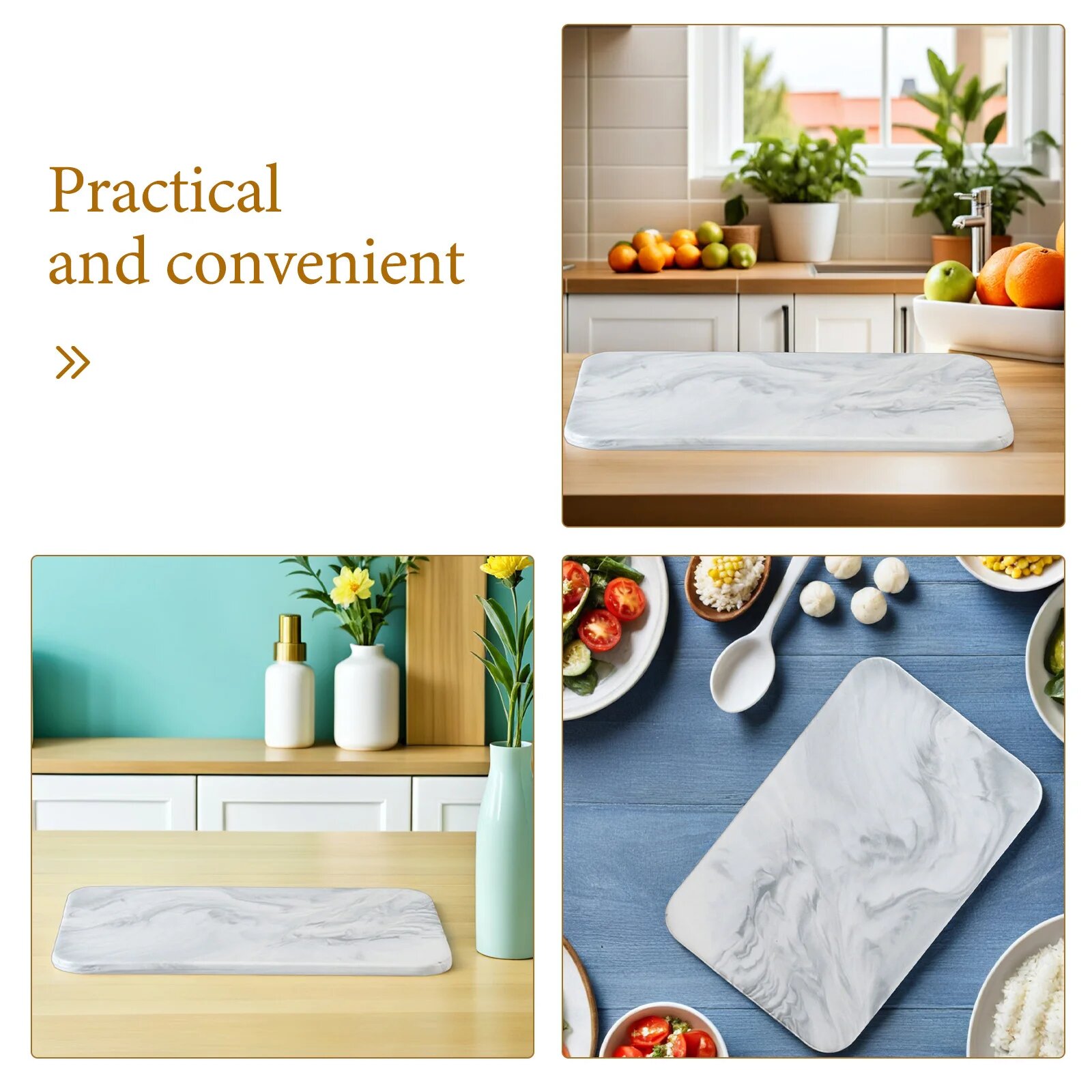 ROSENICE керамическая разделочная доска с мраморным узором — фото 1