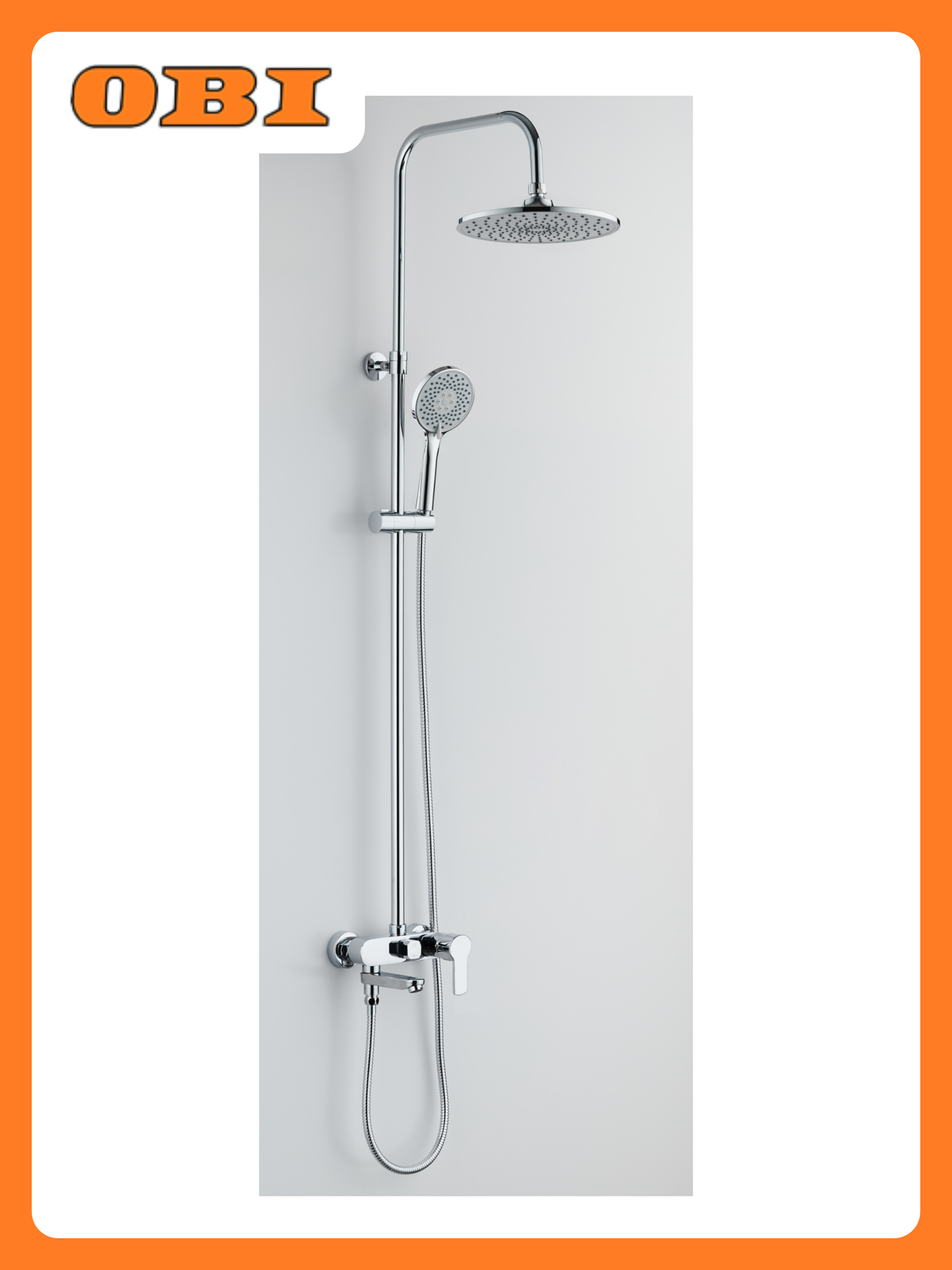 Душевая система ESKO ST300 хром-никель