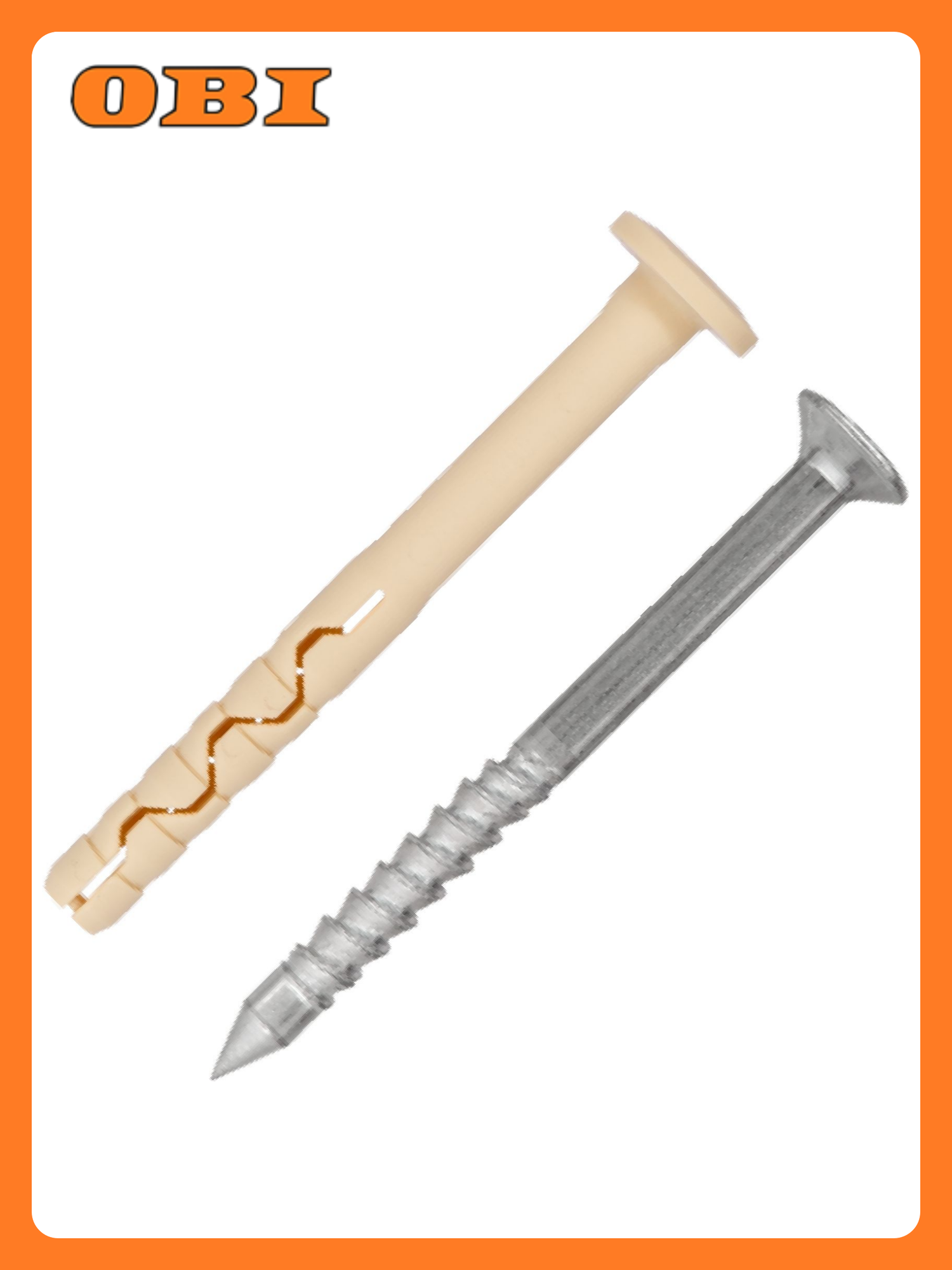 Дюбель-гвоздь нейлоновый PDG F с грибовидным бортиком 8x60 мм 16 шт