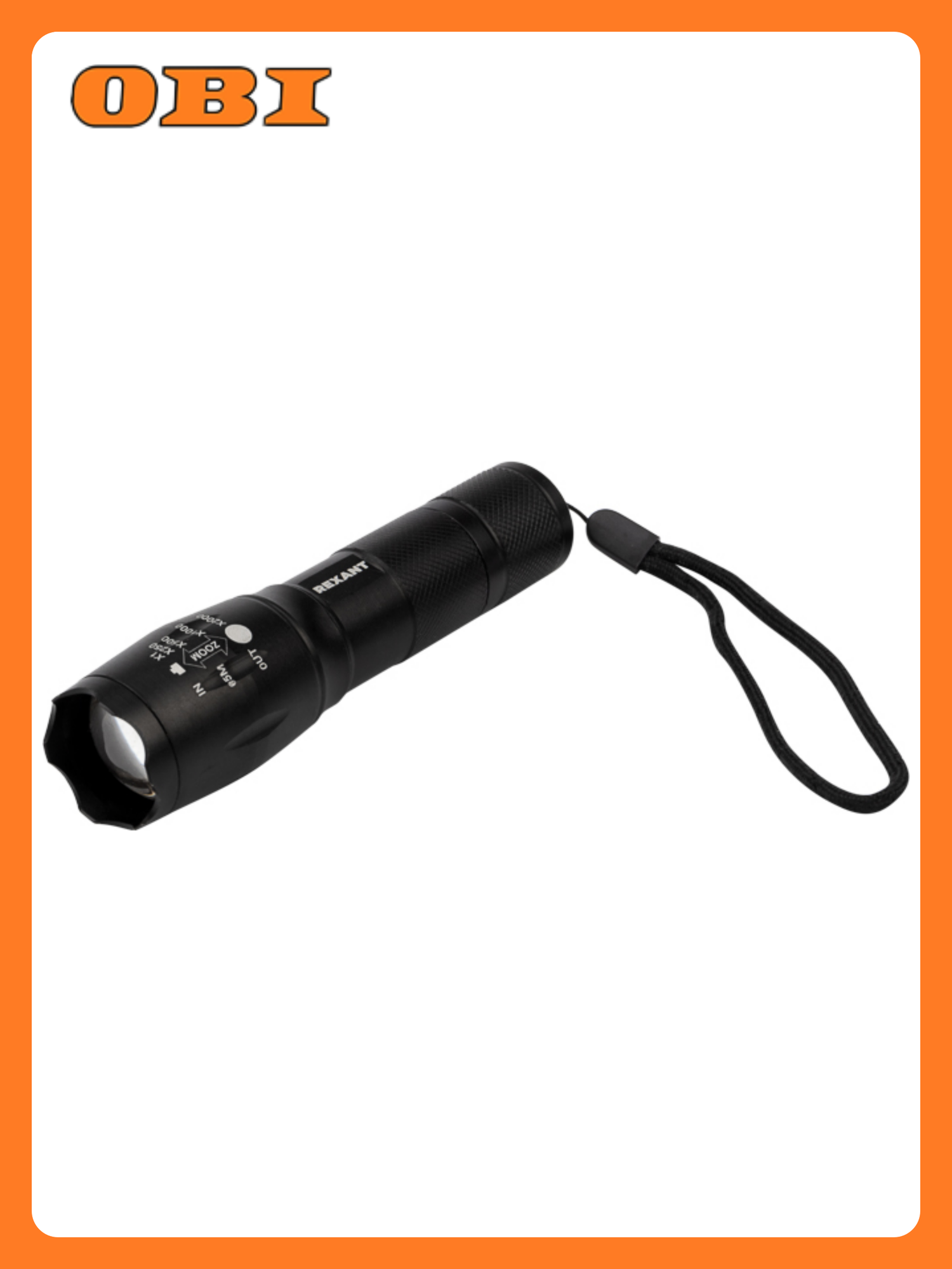 Фонарь универсальный пятирежимный в алюминиевом корпусе сверхъяркий