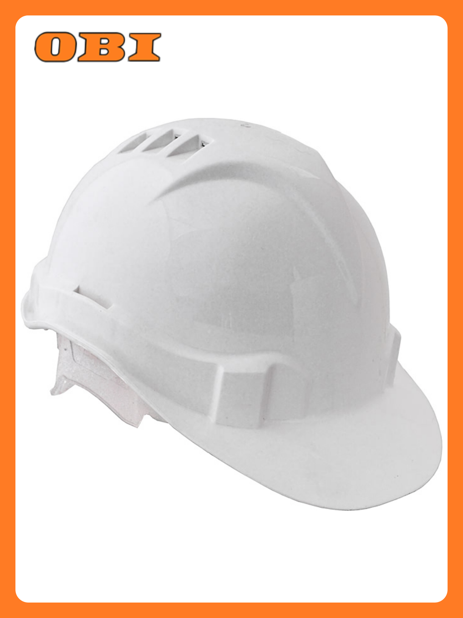 Каска защитная КЭС Европласт с козырьком белая 6 точек крепления