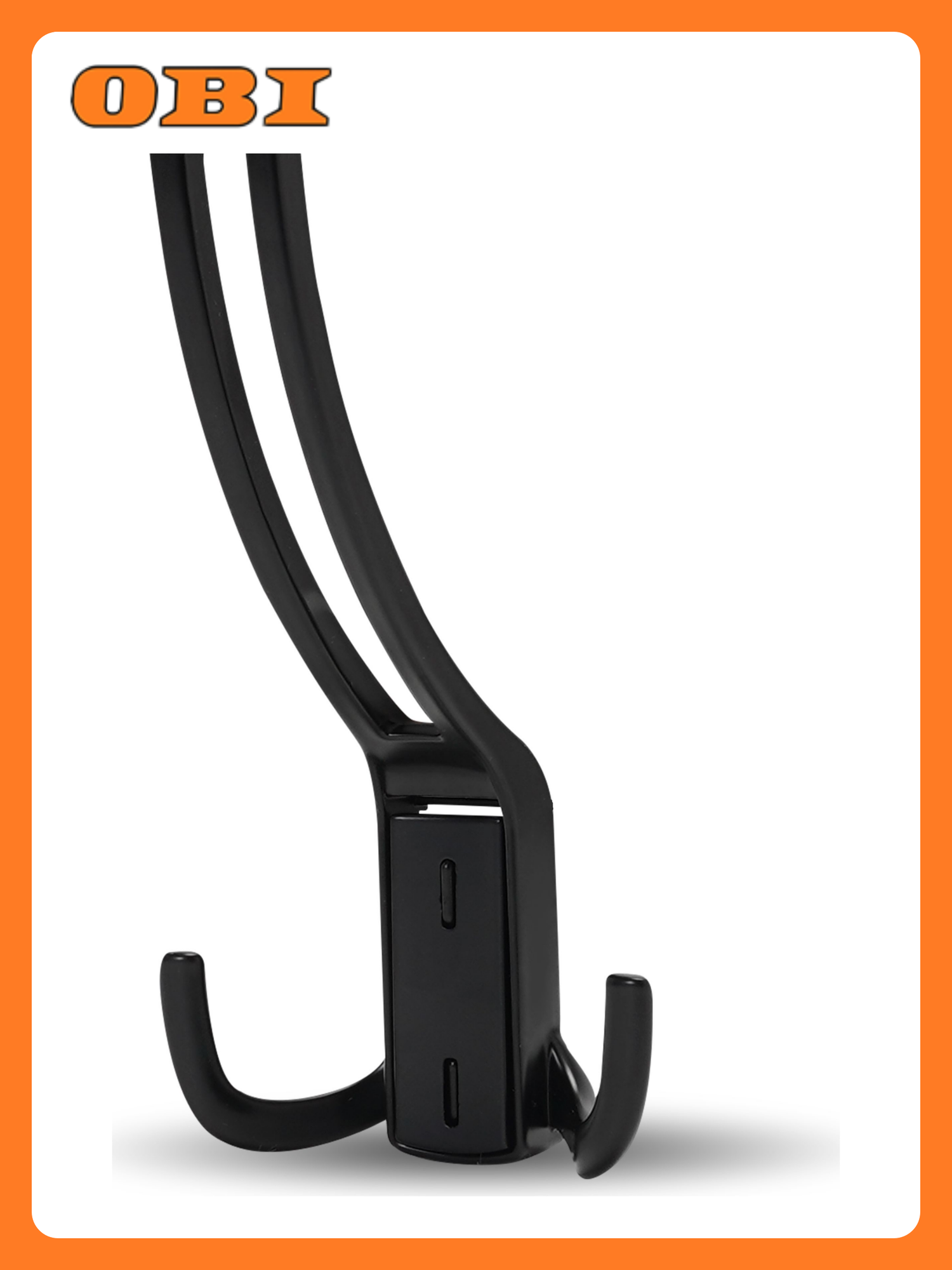 Крючок мебельный JET 397  трехрожковый  черный  нагрузка 6 кг