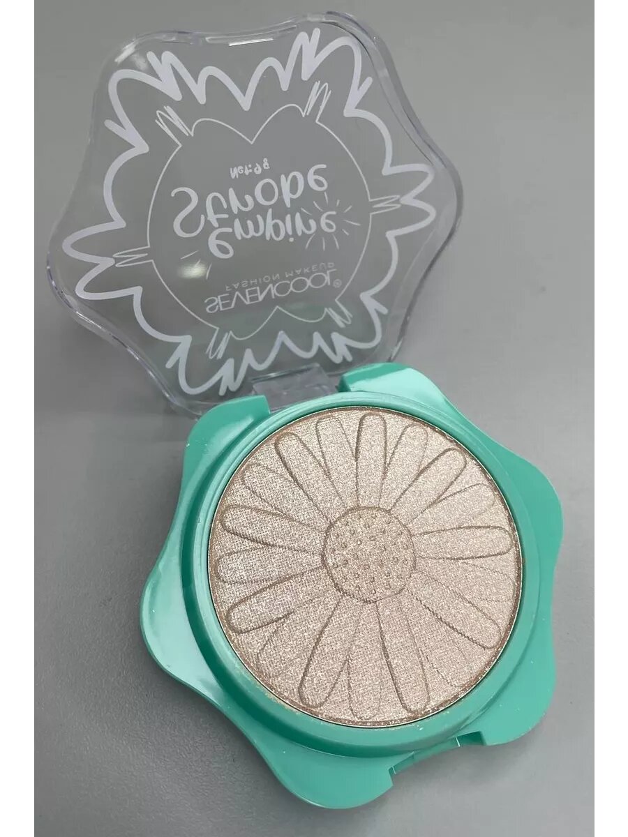Палитра теней для век, финиш шиммер, металлик, матовая, бежевый цвет — фото 1