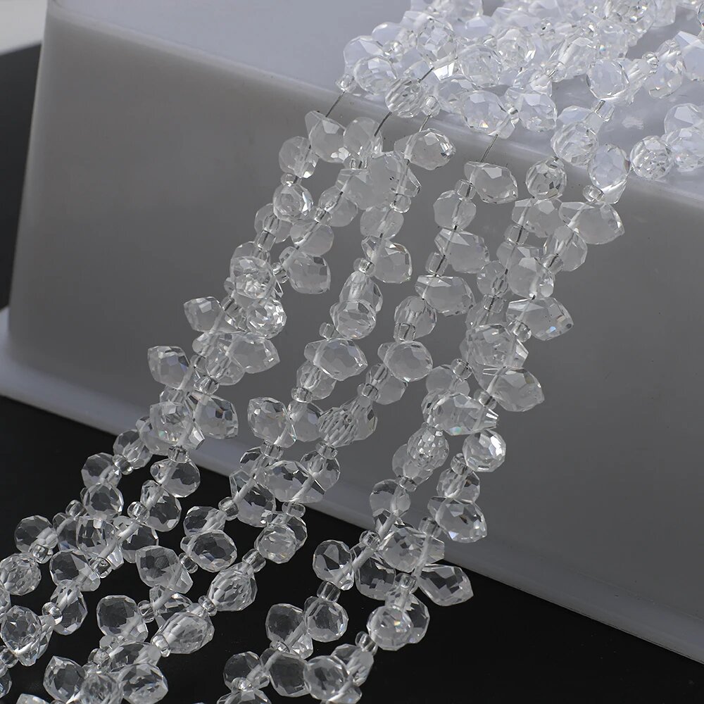 Подвески из кристаллов Swarovski 5x8 мм YUANZHIRUN Белый, WHITE