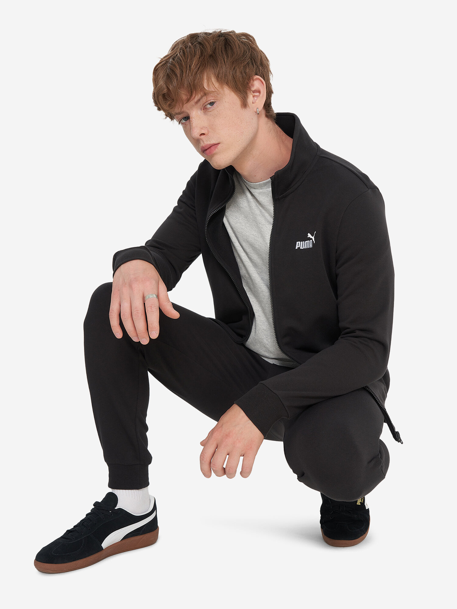 Костюм спортивный PUMA, размер L, черный — фото 1