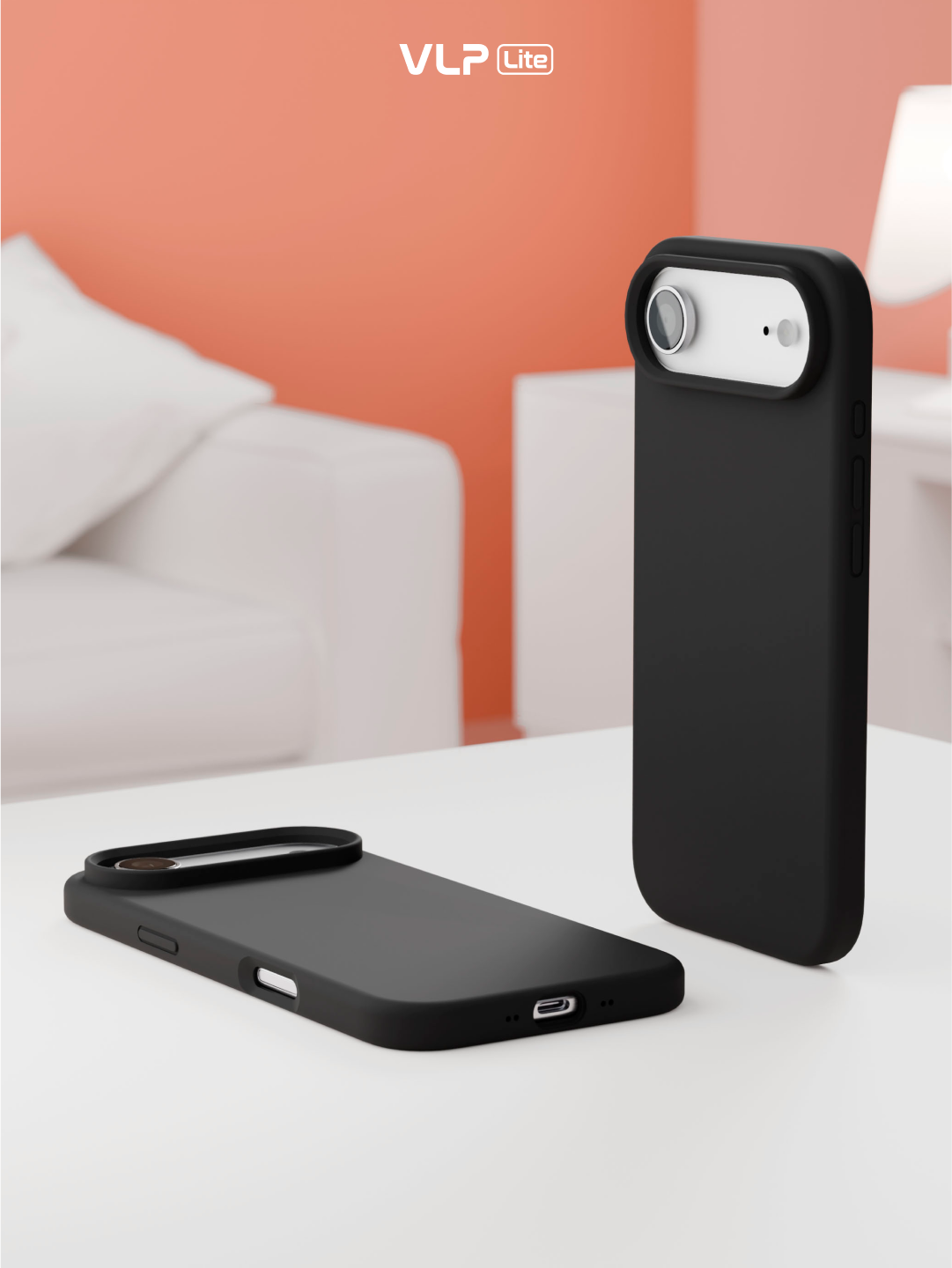 Чехол защитный VLP LITE Mist Case с MagSafe для iPhone Air, черный — фото 1